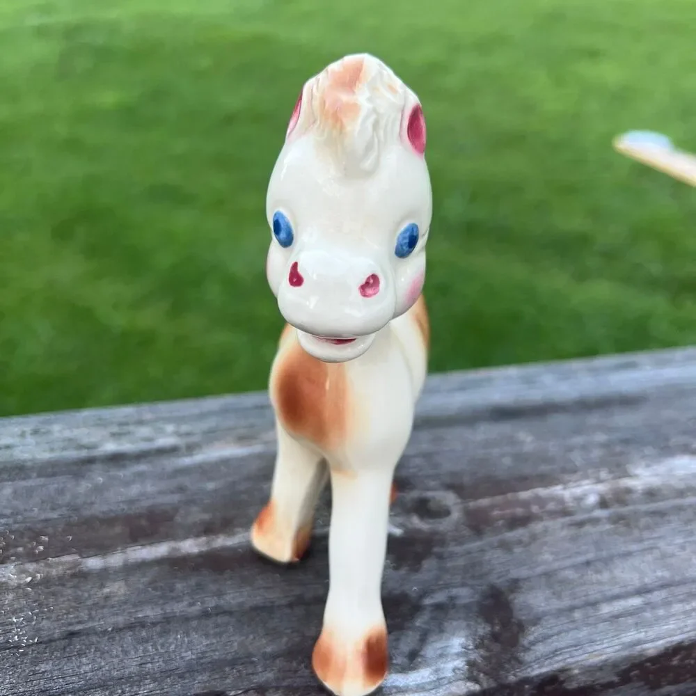 Vintage Rempel Diamond Pottery Frisky Pony 1950